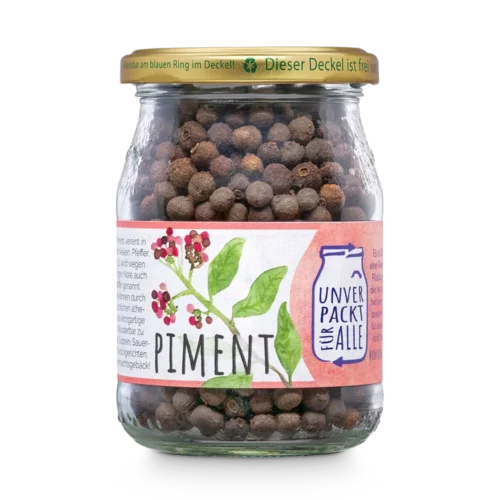 Unverpacktes Bio Piment im Mehrwegglas